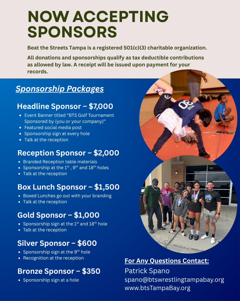 flyer with information on sponsorship