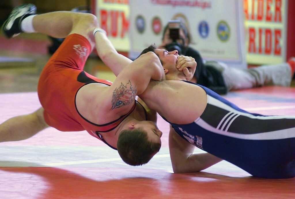 image of wrestlers